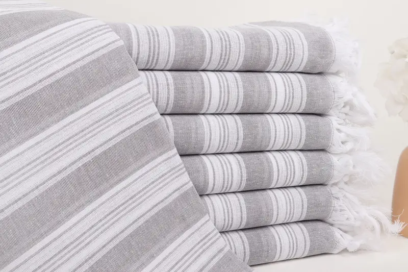 Personalized Bridesmaid Gift, Personalized Gift For Him, Large Turkish Towel, 70x40 Cotton Striped Towel, Bachelor Bachelorette Party Favors - 1