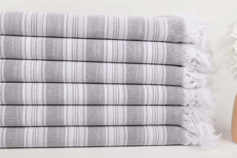 Personalized Bridesmaid Gift, Personalized Gift For Him, Large Turkish Towel, 70x40 Cotton Striped Towel, Bachelor Bachelorette Party Favors - 3