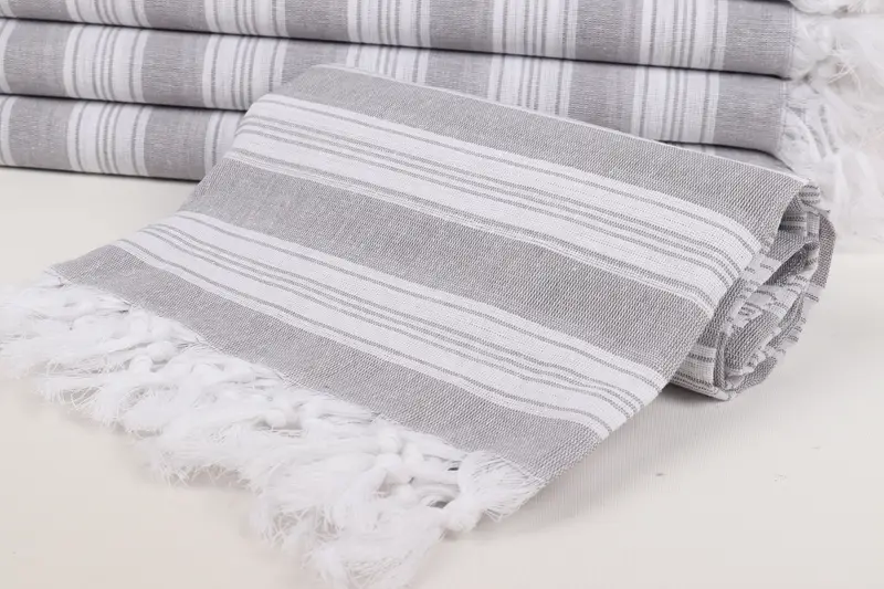 Personalized Bridesmaid Gift, Personalized Gift For Him, Large Turkish Towel, 70x40 Cotton Striped Towel, Bachelor Bachelorette Party Favors - 4