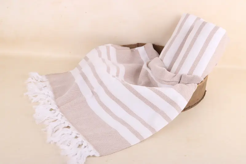 Handmade Gift, Personalized Wedding Gift, Bathroom Towel, Quick-dry peshtemal, Quick-dry travel peshtemal towel, 68x36 Cotton Chevron Towel - 6