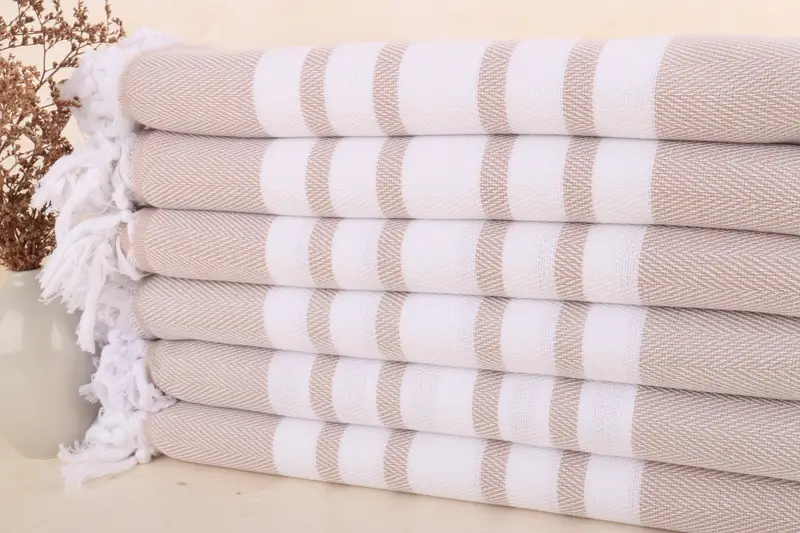 Handmade Gift, Personalized Wedding Gift, Bathroom Towel, Quick-dry peshtemal, Quick-dry travel peshtemal towel, 68x36 Cotton Chevron Towel - 2