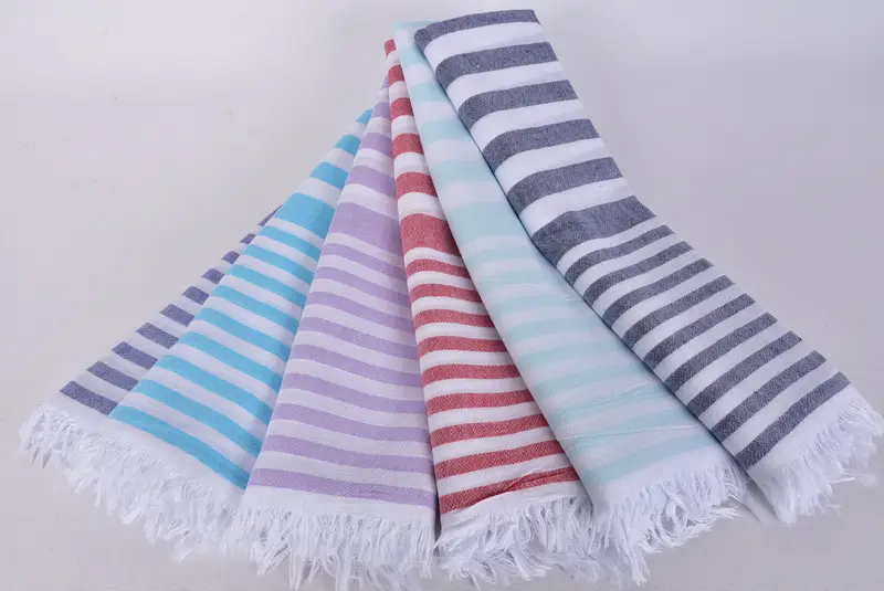 68x40 Cotton Striped Towel, Thin towel, Custom Towel, Embroidery Towel, Gift For Him, Personalized Gift For Her, Customized Turkish Towel - 4