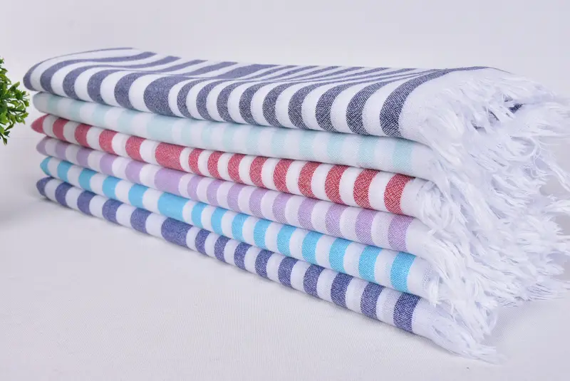 68x40 Cotton Striped Towel, Thin towel, Custom Towel, Embroidery Towel, Gift For Him, Personalized Gift For Her, Customized Turkish Towel - 3