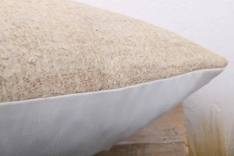 Pillow, Pillow for Sofa, Turkish Kilim Pillow, Nomadic Cushion, Turkish Pillow, 20x20 Beige Pillow Sham, Turkish Corner Cushion Cover - 6