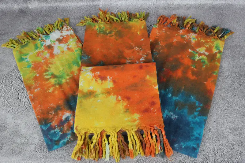 Spa Towel, Embroidered Towel, Turkish Towel Beach, Gift For Mom, Guest Towel, 70x36 Cotton Tie Dye Towel, Bridemaids Beach Towel, Beach Towel Gift - 5