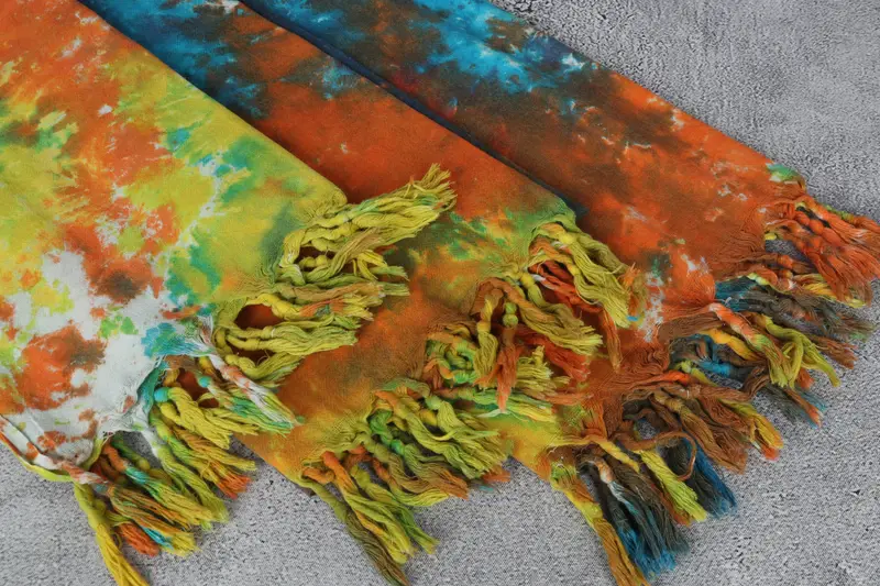 Spa Towel, Embroidered Towel, Turkish Towel Beach, Gift For Mom, Guest Towel, 70x36 Cotton Tie Dye Towel, Bridemaids Beach Towel, Beach Towel Gift - 6