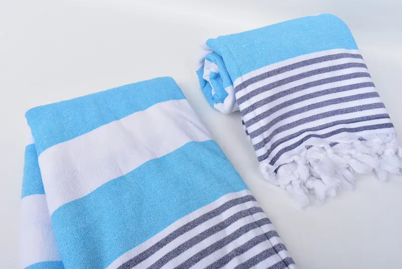 Wedding Favors, Family Gift, Pool Towels, Bridesmaid Gifts, Organic towel, Bridesmaid Towel, Scarf Towel, 68x36 Cotton Striped Terry Towel - 7