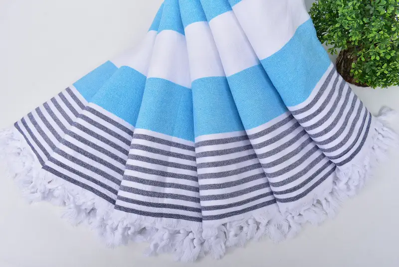 Wedding Favors, Family Gift, Pool Towels, Bridesmaid Gifts, Organic towel, Bridesmaid Towel, Scarf Towel, 68x36 Cotton Striped Terry Towel - 4