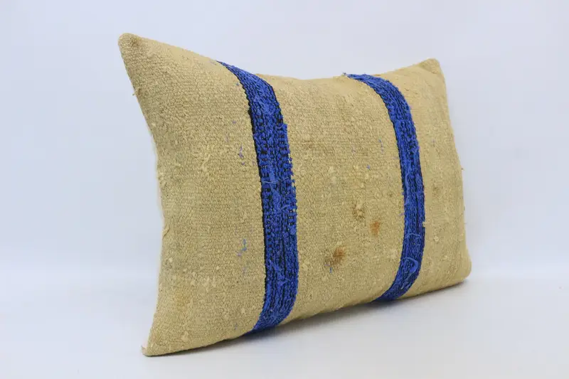 Gift Pillow, Cushion, Neutral Pillow Cover, 20x28 Beige Cushion, Vintage Pillow, Throw Kilim Pillow, Designer Throw Cushion Case - 3