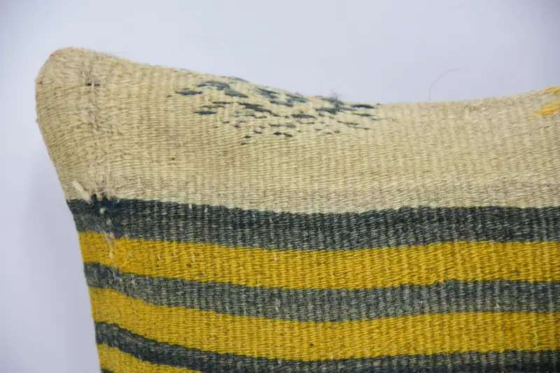 Turkish Kilim Pillow, Decorative Throw Cushion, 12x12 Beige Cushion Case, Pillow for Couch, Knitted Cushion Cover, Antique Pillows, Pillow Case - 2