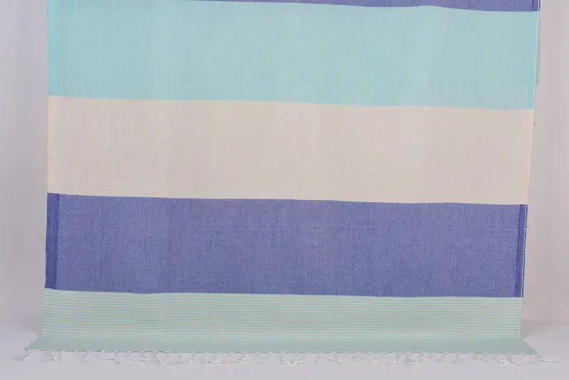 Strandtuch, 70x40 Baumwollstreifenhandtuch, türkisches Fouta -Handtuch für den Außengebrauch, Luxustuch, Peshtemal, Hochzeitstuch, türkisches Handtuch USA, Schalentuch - 1