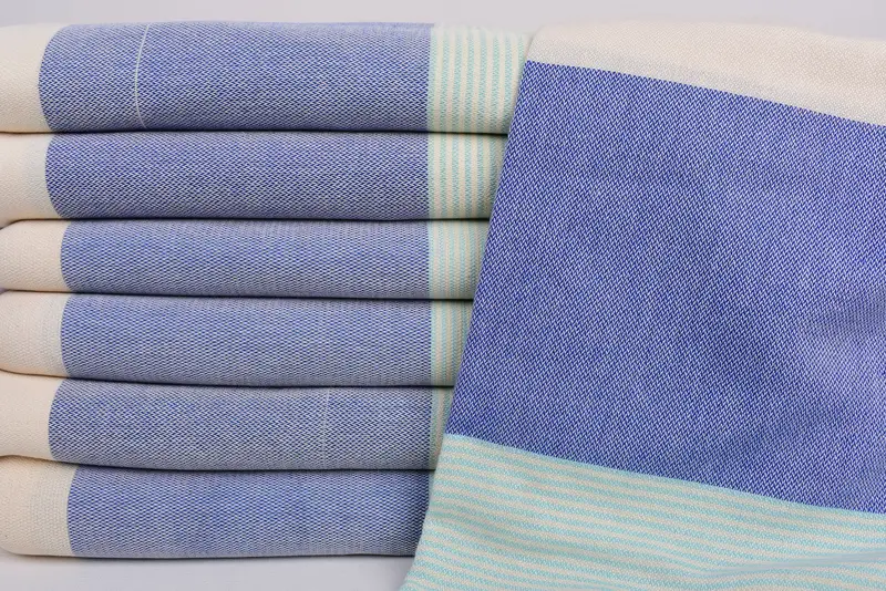 Strandtuch, 70x40 Baumwollstreifenhandtuch, türkisches Fouta -Handtuch für den Außengebrauch, Luxustuch, Peshtemal, Hochzeitstuch, türkisches Handtuch USA, Schalentuch - 3