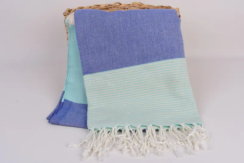 Strandtuch, 70x40 Baumwollstreifenhandtuch, türkisches Fouta -Handtuch für den Außengebrauch, Luxustuch, Peshtemal, Hochzeitstuch, türkisches Handtuch USA, Schalentuch - 6