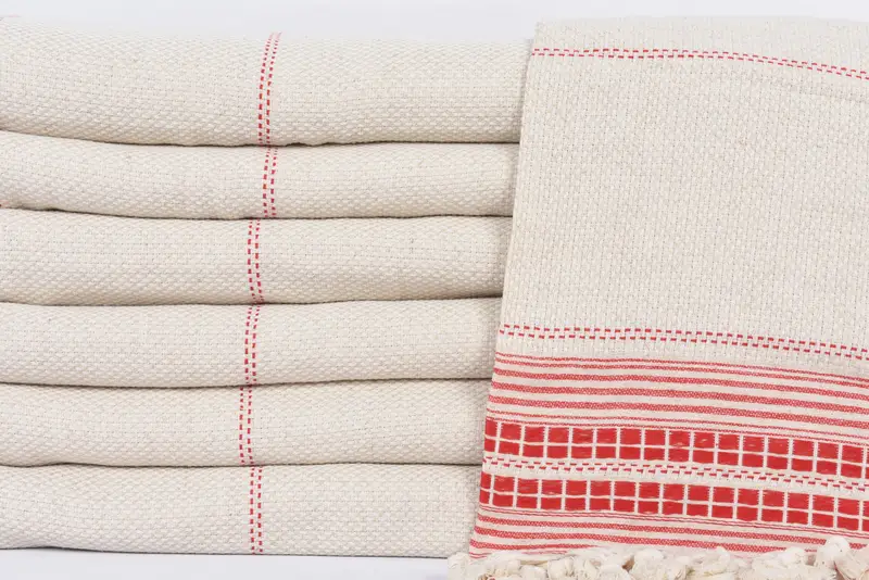 Woven Throw Blanket, Personalized Home Gift Wedding, Grandma Gift, Bridal Shower Gift, 96x94 Linen Striped Towel, Bachelorette Party Favors - 2