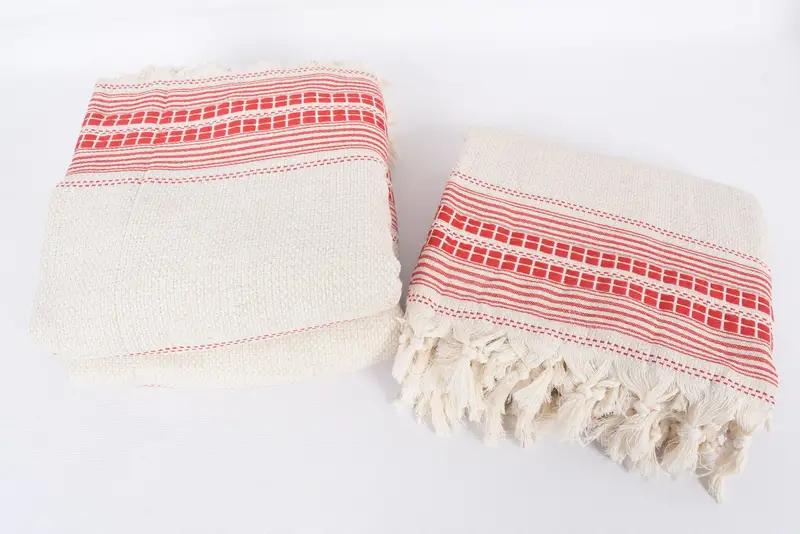 Woven Throw Blanket, Personalized Home Gift Wedding, Grandma Gift, Bridal Shower Gift, 96x94 Linen Striped Towel, Bachelorette Party Favors - 7