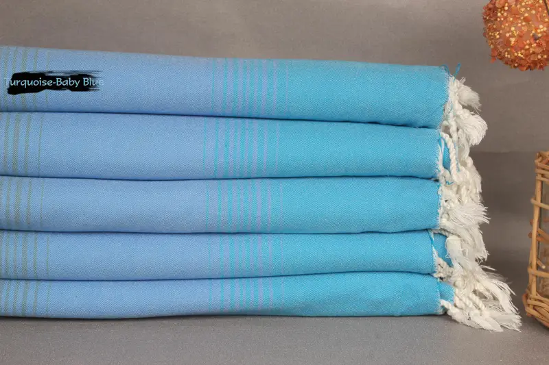 Striped Organic Cotton Beach Towel, 36x67 Inches