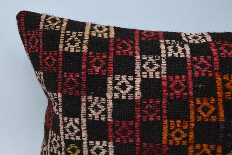 Boho Pillow, Yoga Pillow Sham, Cushion Case, Pet Pillow Case, 16x48 Red Pillow Case, Turkish Pillow, Nomadic Pillow Case, Throw Kilim Pillow - 2