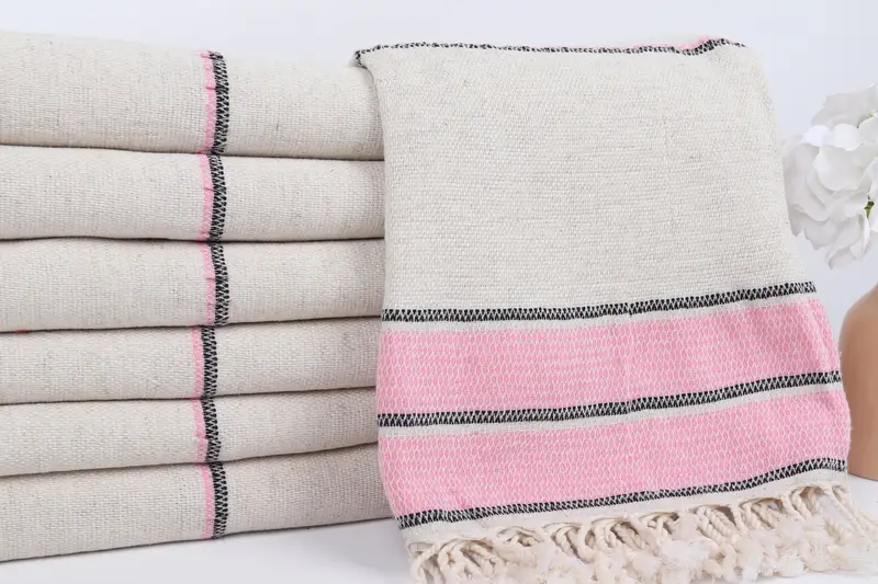 Wedding Anniversary Gift, Hammam towel, Unique Gift, 70x36 Linen Striped Towel, Best Friend Gift, Custom Wedding Gift From Bridesmaid, Wedding Gift - 2
