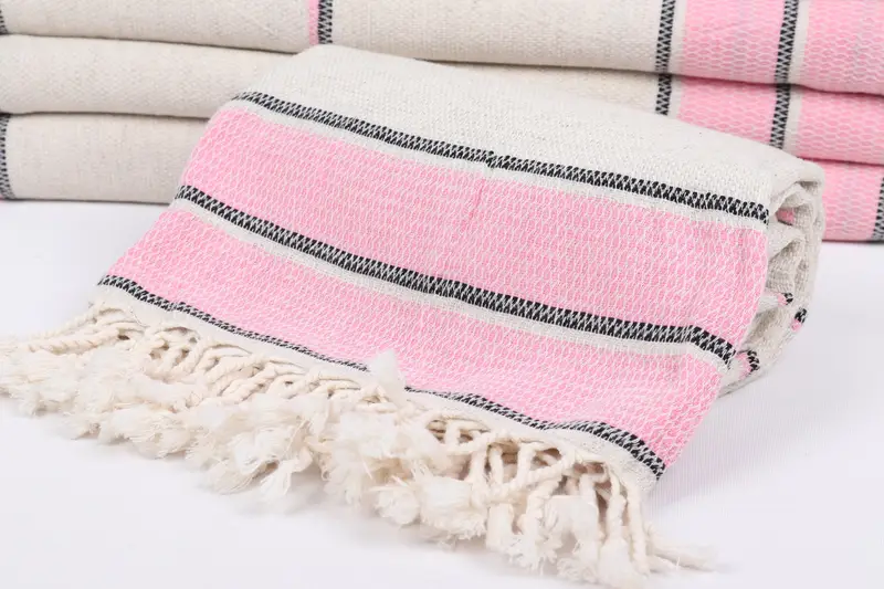 Wedding Anniversary Gift, Hammam towel, Unique Gift, 70x36 Linen Striped Towel, Best Friend Gift, Custom Wedding Gift From Bridesmaid, Wedding Gift - 4