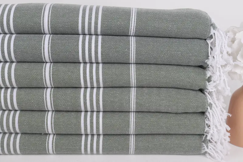 Turkish Bath Towel Set, 70x40 Cotton Striped Towel, Thin towel, Wedding Gifts Towel, Gift For The Home Decor, Gift For Boyfriend, Quick-dry towel - 3