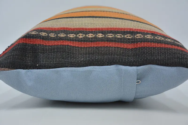 Pillow Sham, Retro Throw Pillow Sham, Home Decor Pillow, Ethnic Pillow Cover Cushion Case, Antique Pillows, 16x24 Orange Cushion Case, Kilim Pillow - 5