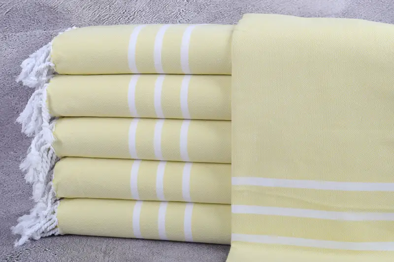 Valentines Gift, 70x40 Cotton Striped Towel, Sand-resistant Turkish towel for the beach, Best Beach Towel, Wedding Gifts Towel, Handmade Gift - 1