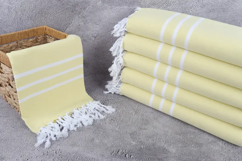 Valentines Gift, 70x40 Cotton Striped Towel, Sand-resistant Turkish towel for the beach, Best Beach Towel, Wedding Gifts Towel, Handmade Gift - 3