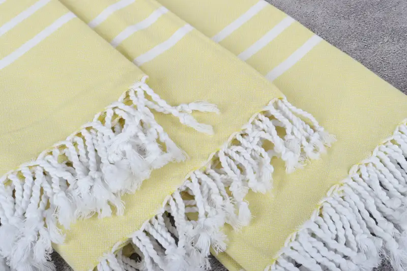 Valentines Gift, 70x40 Cotton Striped Towel, Sand-resistant Turkish towel for the beach, Best Beach Towel, Wedding Gifts Towel, Handmade Gift - 5