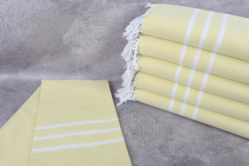 Valentines Gift, 70x40 Cotton Striped Towel, Sand-resistant Turkish towel for the beach, Best Beach Towel, Wedding Gifts Towel, Handmade Gift - 2