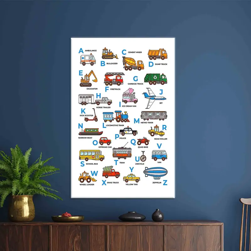 Lienzo artístico del alfabeto: eleva la decoración de la habitación de tu hijo