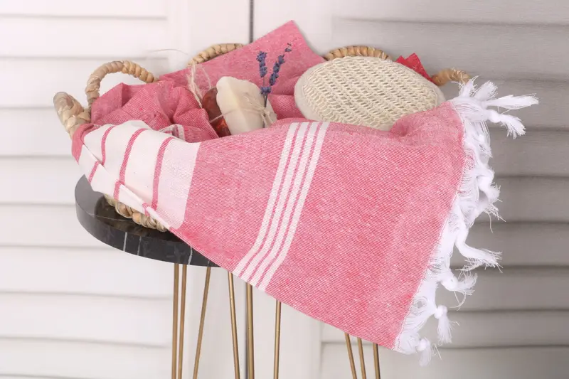 Scarf Towel, Personalized Gifts, Wedding Gift For Bride, Custom Wedding Gifts, Monogram Turkish Bath Towel, Cotton towel, 68x36 Cotton Striped Towel - 2