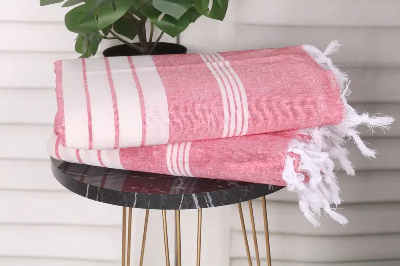 Scarf Towel, Personalized Gifts, Wedding Gift For Bride, Custom Wedding Gifts, Monogram Turkish Bath Towel, Cotton towel, 68x36 Cotton Striped Towel - 3