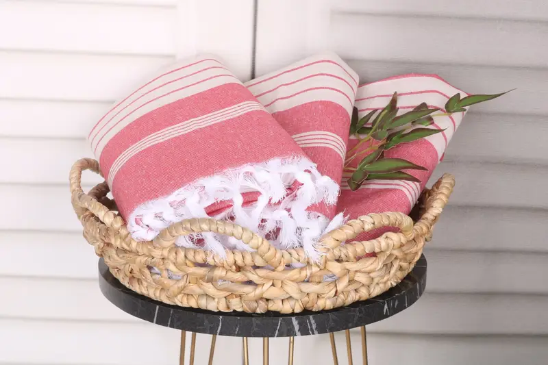 Scarf Towel, Personalized Gifts, Wedding Gift For Bride, Custom Wedding Gifts, Monogram Turkish Bath Towel, Cotton towel, 68x36 Cotton Striped Towel - 5