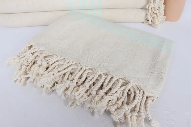 68x36 Linen Striped Towel, Monogram Turkish Towel, Eco-Friendly Turkish Towel, Personalized Turkish Towel, Bachelorette Favor, Sand-free towel - 5