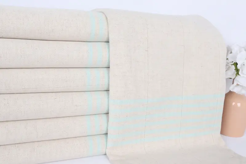 68x36 Linen Striped Towel, Monogram Turkish Towel, Eco-Friendly Turkish Towel, Personalized Turkish Towel, Bachelorette Favor, Sand-free towel - 2