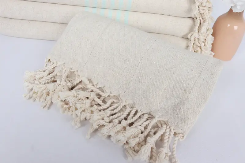 68x36 Linen Striped Towel, Monogram Turkish Towel, Eco-Friendly Turkish Towel, Personalized Turkish Towel, Bachelorette Favor, Sand-free towel - 4