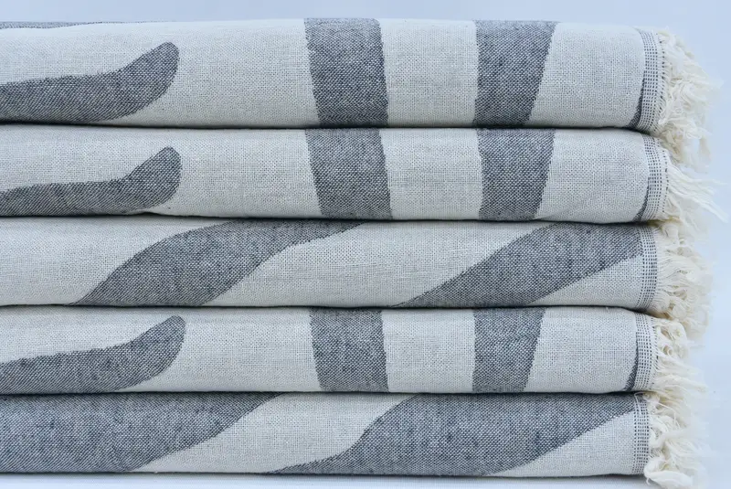 Wedding Favors, Cotton towel, Sand-free towel, Custom Gifts, 70x40 Cotton Patterned Towel, Absorbent Turkish peshtemal towel for beach use - 2