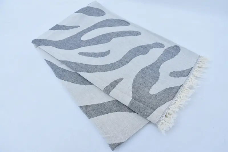 Wedding Favors, Cotton towel, Sand-free towel, Custom Gifts, 70x40 Cotton Patterned Towel, Absorbent Turkish peshtemal towel for beach use - 6