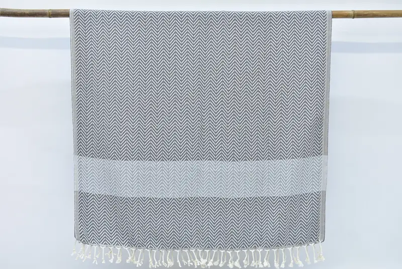 Bridesmaid Gifts Personalized, Turkish beach towel, 70x40 Cotton Chevron Towel, Hammam towel, Cute Beach Towel, Luxury Beach Towel, Gift For Her - 8