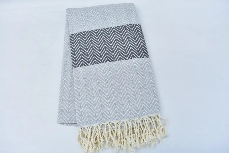Bridesmaid Gifts Personalized, Turkish beach towel, 70x40 Cotton Chevron Towel, Hammam towel, Cute Beach Towel, Luxury Beach Towel, Gift For Her - 4