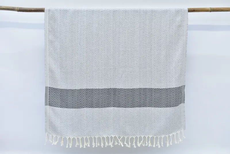 Bridesmaid Gifts Personalized, Turkish beach towel, 70x40 Cotton Chevron Towel, Hammam towel, Cute Beach Towel, Luxury Beach Towel, Gift For Her - 6