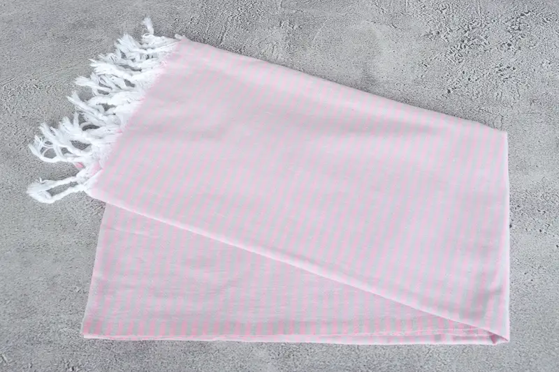 Organic towel, 68x36 Cotton Striped Towel, Gift For Wedding Day, Valentines Day Gift For Him, Sand-resistant towel, Personalized Bridesmaid Gift - 6