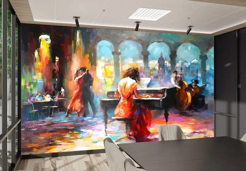 Haenraets Willem, Pianist Woman Wall Poster, 3d Wall Paper, Paper Wall Art, Wall Paper Peel and Stick, Piano Wallpaper, - 2