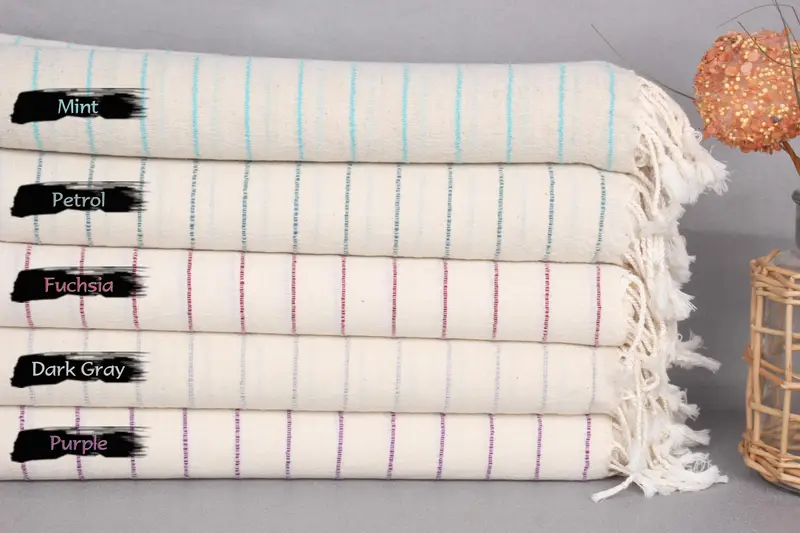 Cotton Towel Soft Monogrammed Beach Towel Organic, 38x63 Inches