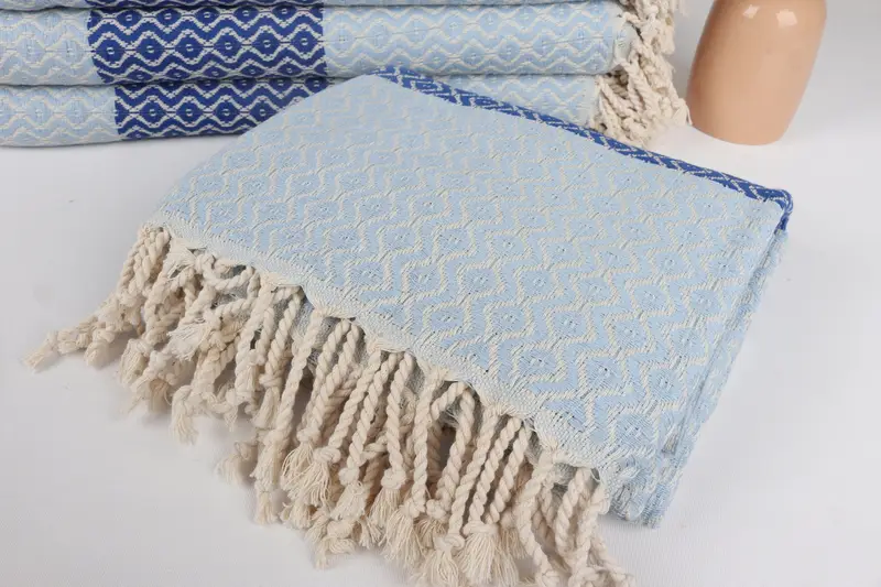 70x40 Cotton Striped Towel, Sand-resistant towel, Handmade Gift, Valentines Day Gift For Him, Bridesmaid Towel, Personalized Turkish Towel - 5