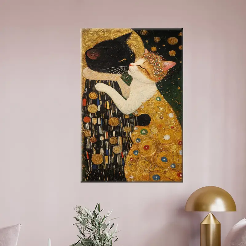 Modern Soyut Kanvas: Gustav Klimt Kedi Sevgilisine İlham Verdi