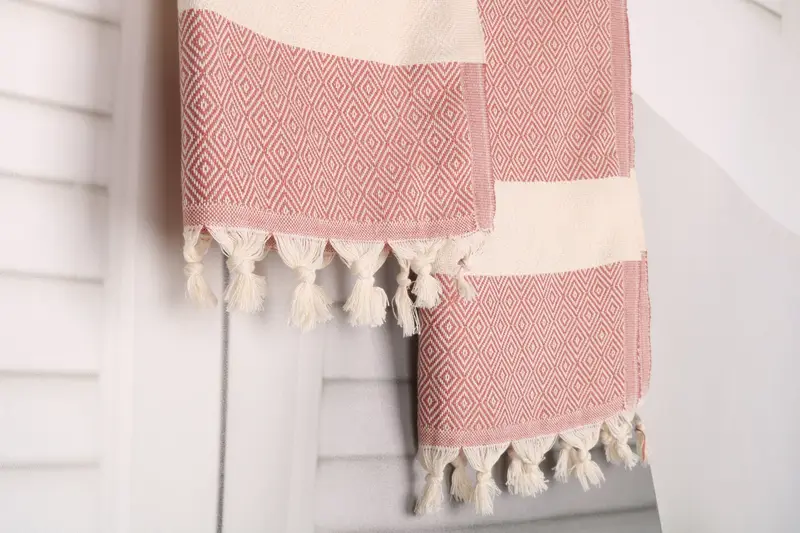 36x20 Cotton Diamond Towel, Embroidery Towel, Guest Towel, Kitchen Towel, Wedding Gift For Bride, Turkish Towel Hand Towel, Turkish Tea Towel - 8