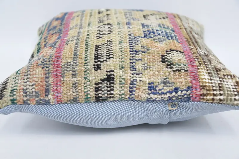 Home Decor Pillow, 12x12 Beige Cushion Cover, Vintage Kilim Throw Pillow, Outdoor Throw Pillow Case, Vintage Pillow, Turkish Rugs Pillow, Cushion - 5