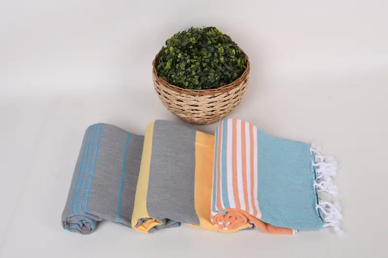 Absorbent Turkish towel, Turkish fouta towel for outdoor use, Gift For Her, Summer Towel, 70x40 Cotton Set of 8 Towel, Handmade Gift, Hammam towel - 8