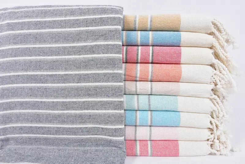 68x40 Cotton Striped Terry Towel, Turkish Towel Beach, Bachelor Bachelorette Party Favors, Personalized Bridesmaid Gift, Best Friend Gift Ideas - 1